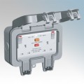 RCD WEATHERPROOF 13amp DP TWO GANG SWITCHED SOCKET