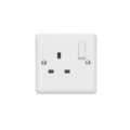 ONE GANG 13amp SWITCHED SOCKET OUTLET DP CONTACTUM