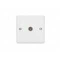 ONE GANG COAXIAL SOCKET NON-ISOLATED CONTACTUM TRA