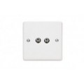 CONTACTUM TWO GANG SATELLITE SOCKET TRADITIONAL