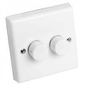 TRADITIONAL TWO GANG TWO WAY 250 WATT DIMMER C/TUM