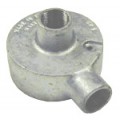 20MM END BOX C/W BACK OUTLET GALV