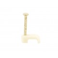BELL WIRE CABLE CLIP WHITE (100)